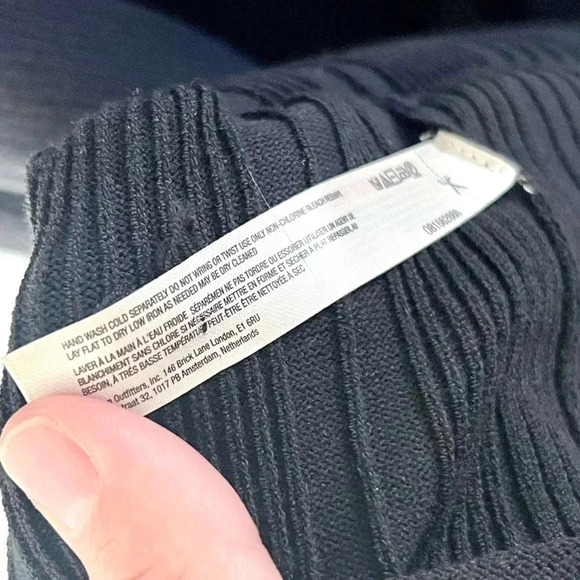 Daily Practice Black Sleeveless V-Neck Ribbed Stretchy Midi Dress Size XL - Picture 10 of 11